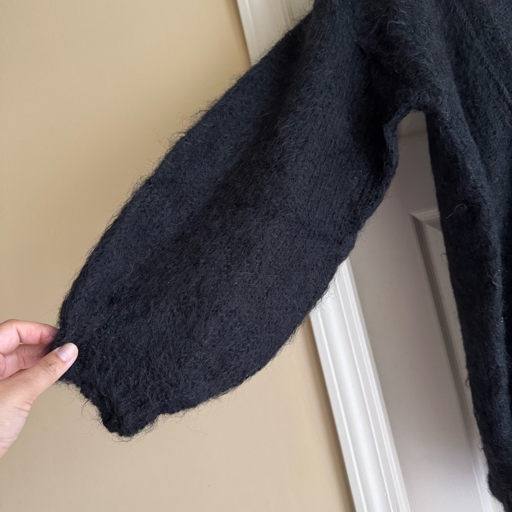 The Gold Label Designer Collection Mohair Vintage Sweater Black Made UK size S - Picture 3 of 8